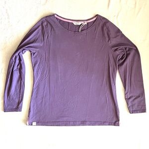 NWT Lazy Jacks Clothing UK Women's Purple Long Sleeve T Shirt: Size 44 (UK)